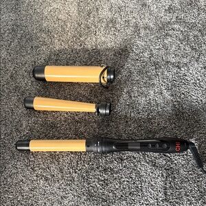 CHI Gold Hair Curling Wand Set